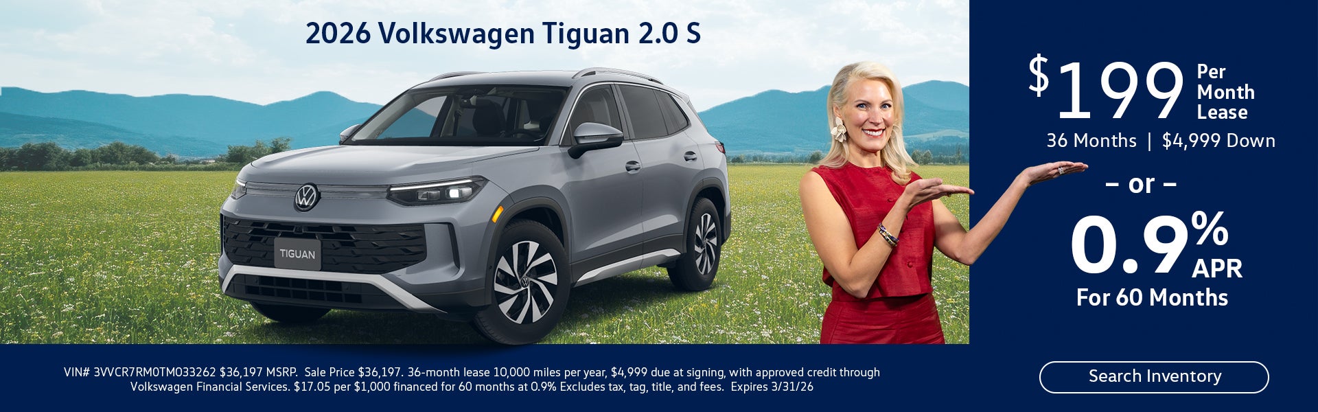 2026 Volkswagen Tiguan 2.0 S