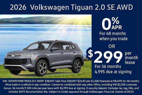 2026 Tiguan APR/LEASE