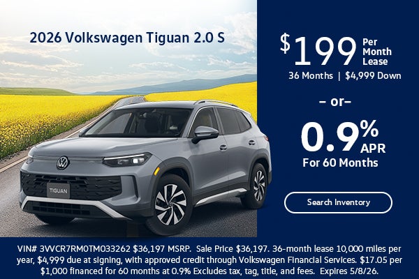 2026 VW Tiguan 2.0 S