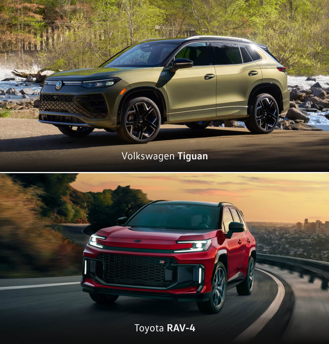 Volkswagen Tiguan vs. Toyota RAV4 Specs
