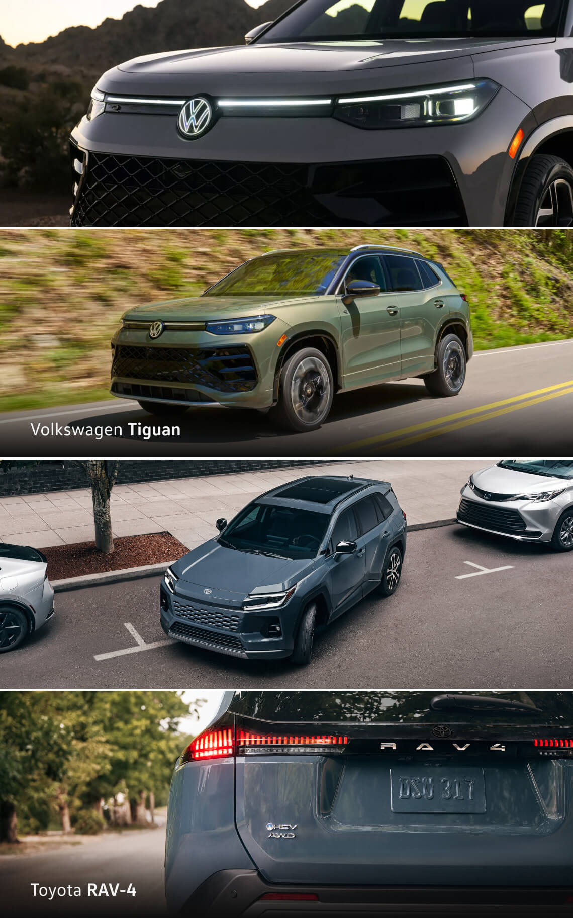 RAV4 vs. Tiguan Trim Levels