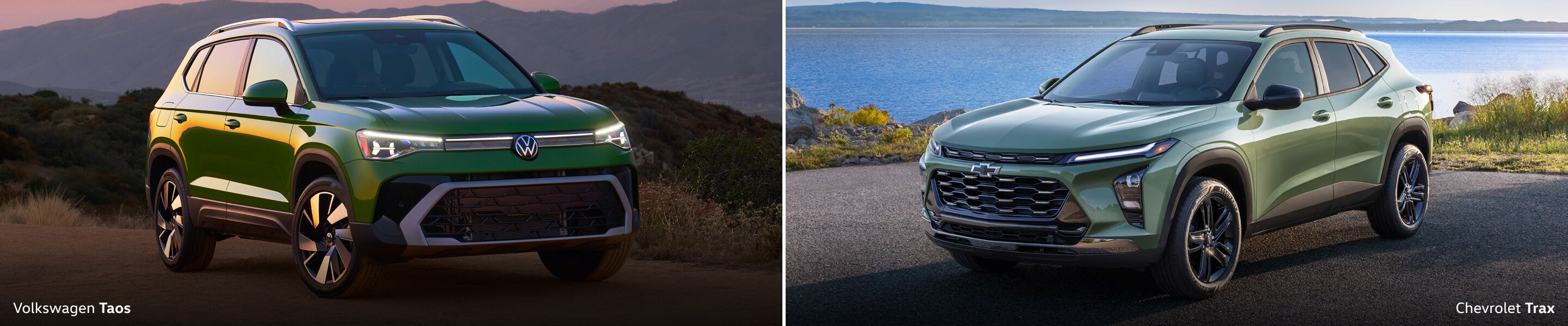2025 Subcompact SUV Matchup: VW Taos Vs. Chevy Trax