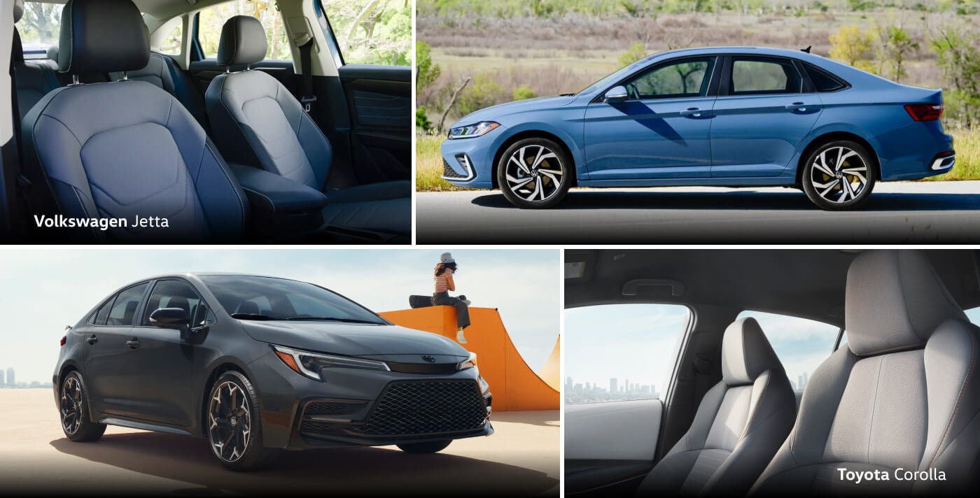 Volkswagen Jetta vs. Toyota Corolla: Dimensions & Interior Room