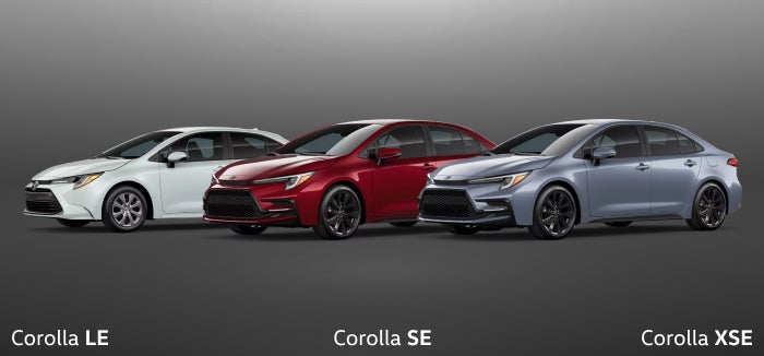 2026 Corolla Trims: Corolla LE, Corolla SE, and the Corolla XSE