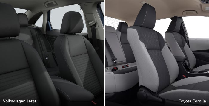 Volkswagen Jetta vs. Toyota Corolla: Dimensions & Interior Room Comparison